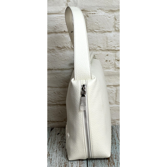 DKNY Donna Karen Zia‎ Small Hobo White Ivory Handbag Shoulder Bag - Picture 11 of 16